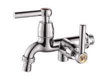 Manufacturers selling recommended ABS plastic single cold mixing faucet Multi-function double-head dual-use washing machine plating faucet faucet, glue faucet, plastic faucet