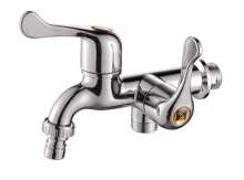 Manufacturers selling recommended ABS plastic single cold mixing faucet Multi-function double-head dual-use washing machine plating faucet faucet, glue faucet, plastic faucet