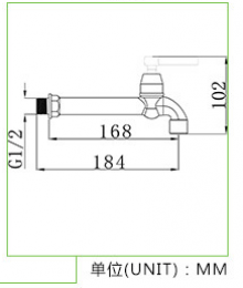 Factory direct kitchen ABS plastic faucet Single cold quick faucet long hand wheel plating 4 points faucet faucet Wash basin faucet, glue faucet, plastic faucet Faucet