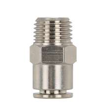 All-copper nickel-plated push-in connector PC straight-through connector Quick-connect straight-through terminal quick-pneumatic connector stainless steel