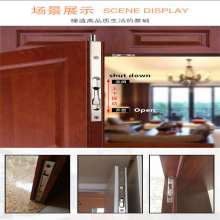 Stainless steel box type dark latch door latch. The world is concealed invisible. Security door double open pin. Lock