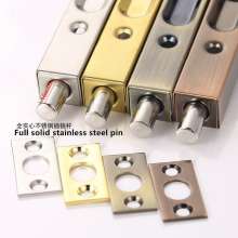 Stainless steel box type dark latch door latch. The world is concealed invisible. Security door double open pin. Lock