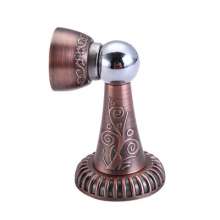 Vintage strong magnetic zinc alloy door stopper. The door touched. Household wall mounted European carved door touch door stop wholesale
