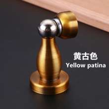 1201 stainless steel door suction door touch household anti-collision wall mounted black door top small bag bead