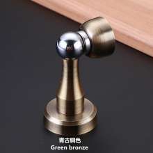 Stainless steel door stopper. The door touched. Household invisible door touch bathroom anti-collision door top thick magnetic door suction