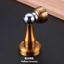 Stainless steel door stopper. The door touched. Household invisible door touch bathroom anti-collision door top thick magnetic door suction