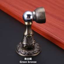 The new red ancient zinc alloy door stopper. The door touched. American thick magnetic strong home retro door top door touch 6819