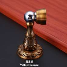 The new red ancient zinc alloy door stopper. The door touched. American thick magnetic strong home retro door top door touch 6819