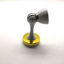 New brushed zinc alloy door stopper. The door touched. Thickened strong magnetic home American black door top suction