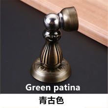 The new red ancient zinc alloy door stopper. The door touched. American thick magnetic strong home retro door top door touch
