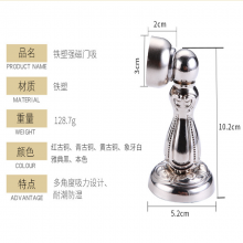 The new red ancient zinc alloy door stopper. The door touched. American thick magnetic strong home retro door top door touch