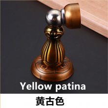 The new red ancient zinc alloy door stopper. The door touched. American thick magnetic strong home retro door top door touch