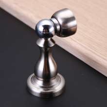 Zinc alloy door stopper. The door touched. Vintage wooden door paint-free door stop bronze yellow ancient red ancient strong magnetic thickening door suction