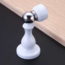 Zinc alloy door stopper. The door touched. Vintage wooden door paint-free door stop bronze yellow ancient red ancient strong magnetic thickening door suction