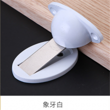 Solid zinc alloy suction. Touch the ground. The door touched. Do not punch the door. Silent hotel door anti-collision door resistance. Thickened door stop semi-circular door top