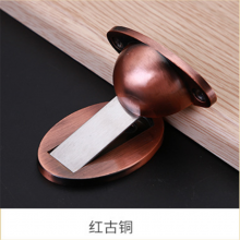 Solid zinc alloy suction. Touch the ground. The door touched. Do not punch the door. Silent hotel door anti-collision door resistance. Thickened door stop semi-circular door top