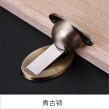 Solid zinc alloy suction. Touch the ground. The door touched. Do not punch the door. Silent hotel door anti-collision door resistance. Thickened door stop semi-circular door top