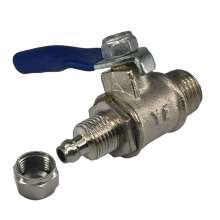 Quickly turn the ball valve G1/4 switch valve 2 points external thread thread insert 6/8/10mm air tube 6-02/8-02/10-02