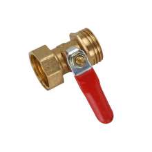 Red handle small ball valve switch valve inside and outside the wire 1 minute 2 points 3 points 4 points thread teeth DN15 water pipe G1/8/4/2