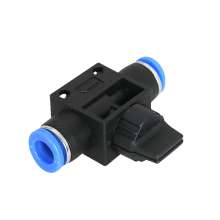 Pneumatic components quick connector HVFF hand valve switch valve gas pipe quick insert plastic valve HVFF-6/8/10/12