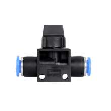 Pneumatic components quick connector HVFF hand valve switch valve gas pipe quick insert plastic valve HVFF-6/8/10/12
