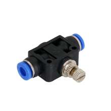 quick-connect joint one-way throttling pipe type high quality straight through throttling PA4/6/8/10/12 throttle valve