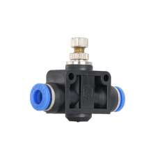 quick-connect joint one-way throttling pipe type high quality straight through throttling PA4/6/8/10/12 throttle valve