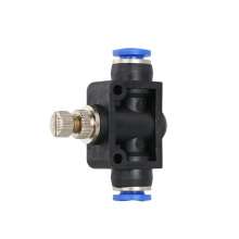 quick-connect joint one-way throttling pipe type high quality straight through throttling PA4/6/8/10/12 throttle valve