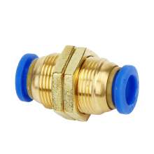 Pneumatic connector PM diaphragm quick-connect connector PM-4/6/8/10/12/16 air pipe quick connector partition straight