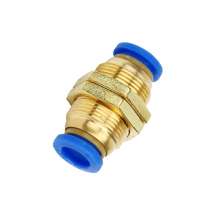 Pneumatic connector PM diaphragm quick-connect connector PM-4/6/8/10/12/16 air pipe quick connector partition straight