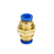 Pneumatic connector PM diaphragm quick-connect connector PM-4/6/8/10/12/16 air pipe quick connector partition straight