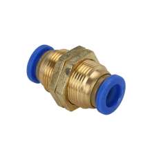 Pneumatic connector PM diaphragm quick-connect connector PM-4/6/8/10/12/16 air pipe quick connector partition straight