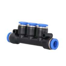 Plastic quick-connect connector five-way PK8/PW4-6-10-12 quick connector pneumatic component air pipe outer diameter