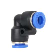 Pneumatic component plastic connector Push-in connector PV4 6 8 10 12 14 16 L-type two-way