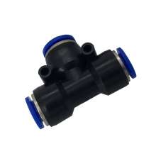 Pneumatic components quick-connect connector plastic connector quick connector T-type inverted three-way variable diameter PEG