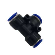 Pneumatic components quick-connect connector plastic connector quick connector T-type inverted three-way variable diameter PEG