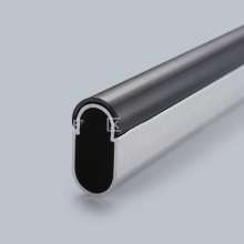 Hollow clothes rail. Flat iron in the wardrobe. Aluminum alloy closet. Rubberized tube through tube reinforcement wholesale JT-02