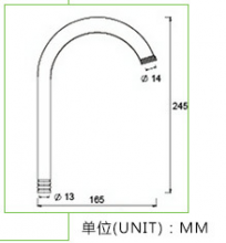 Factory direct ABS kitchen faucet plastic tube plastic faucet elbow faucet accessories WD-5032