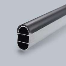Clothes rail . mw-01 wardrobe rail flange thick aluminum wardrobe rod custom. hanger rod
