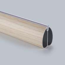 Wardrobe closet large heart-shaped clothes rail. Clothes rail. Clothes tube thickening. Aluminum alloy clothes rail