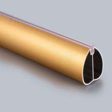 Wardrobe closet large heart-shaped clothes rail. Clothes rail. Clothes tube thickening. Aluminum alloy clothes rail