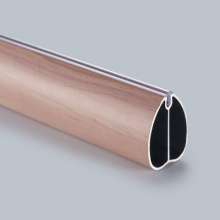 Wardrobe closet large heart-shaped clothes rail. Clothes rail. Clothes tube thickening. Aluminum alloy clothes rail