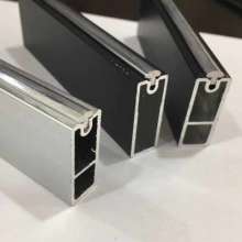 Wardrobe crossbar cabinet hanging rod. Hanging rod. Yitong. Black clothes Tong square clothes rail. Aluminum alloy wardrobe clothes rail