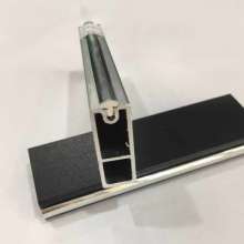 Wardrobe crossbar cabinet hanging rod. Hanging rod. Yitong. Black clothes Tong square clothes rail. Aluminum alloy wardrobe clothes rail