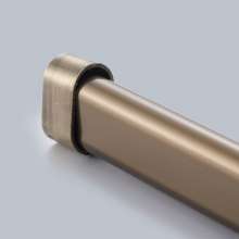 Double round clothes rod. Thick luxury wardrobe accessories. Double gun clothes rail aluminum clothes rail