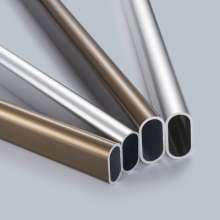 Double round clothes rod. Thick luxury wardrobe accessories. Double gun clothes rail aluminum clothes rail