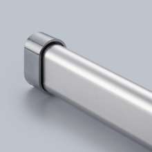Double round clothes rod. Thick luxury wardrobe accessories. Double gun clothes rail aluminum clothes rail