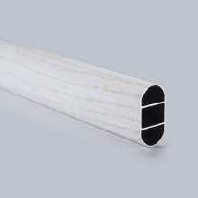 Aluminum alloy double-grained clothes rail. Clothes rail. Wardrobe closet oval clothes rail. Clothes pass tube. Thicken hanging tube