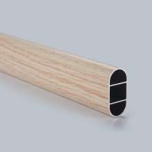 Aluminum alloy double-grained clothes rail. Clothes rail. Wardrobe closet oval clothes rail. Clothes pass tube. Thicken hanging tube