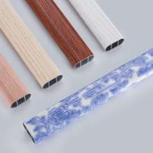Aluminum alloy double-grained clothes rail. Clothes rail. Wardrobe closet oval clothes rail. Clothes pass tube. Thicken hanging tube